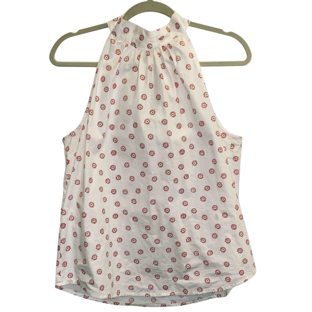 J.CREW Women’s Floral Halter Tank 100% Cotton Blouse Top Women’s sz 8
